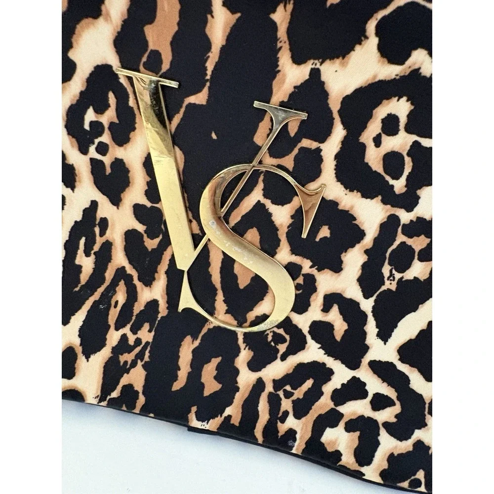 VICTORIA'S SECRET Bag Leopard Hanging Train Travel Case Cheetah Jetsetter Y2K